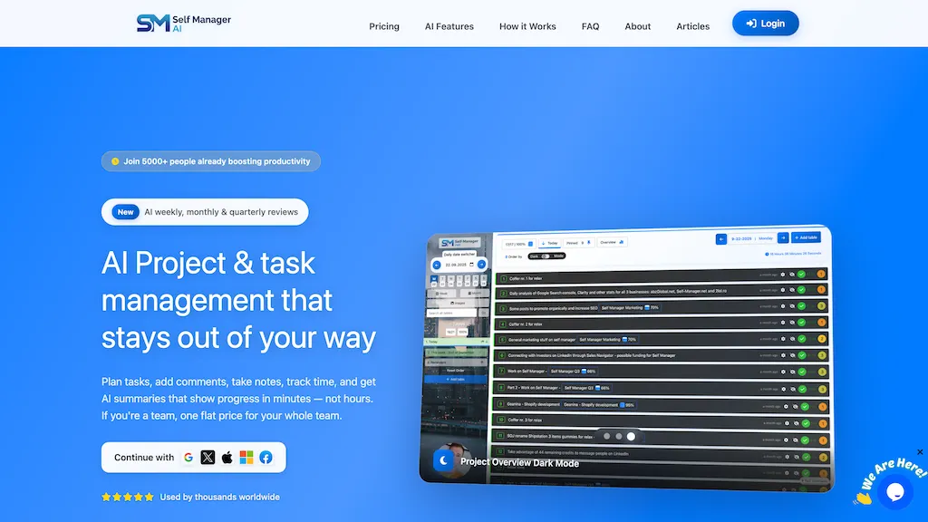 SelfManager.ai 工具截图