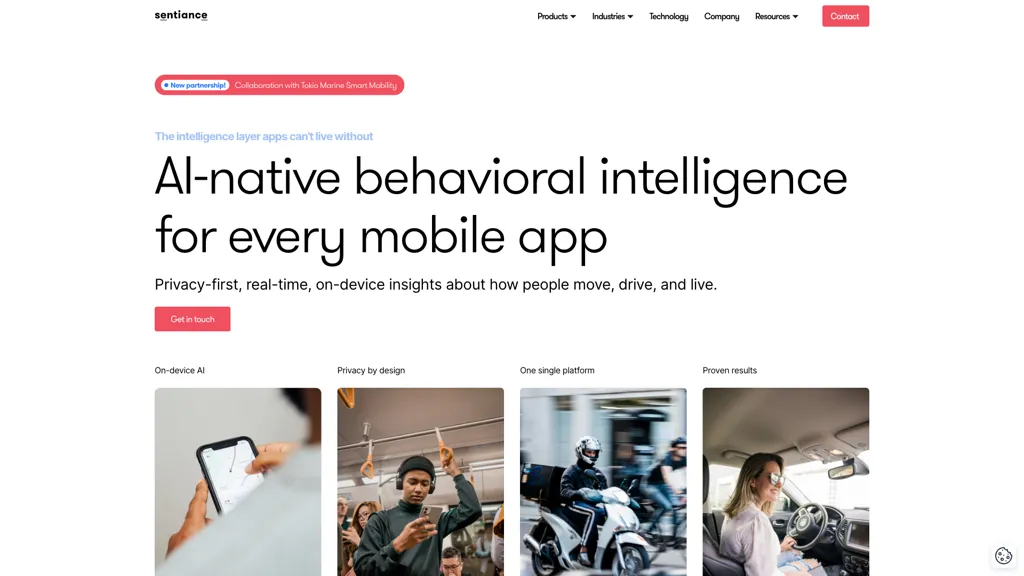 Sentiance.com 工具截图