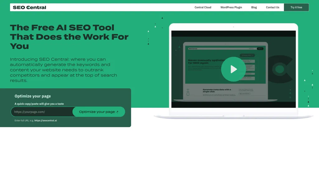 SEO Central 工具截图