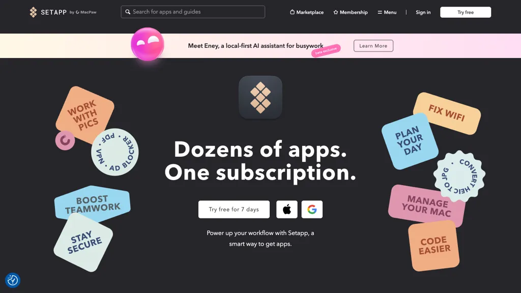 Setapp 工具截图