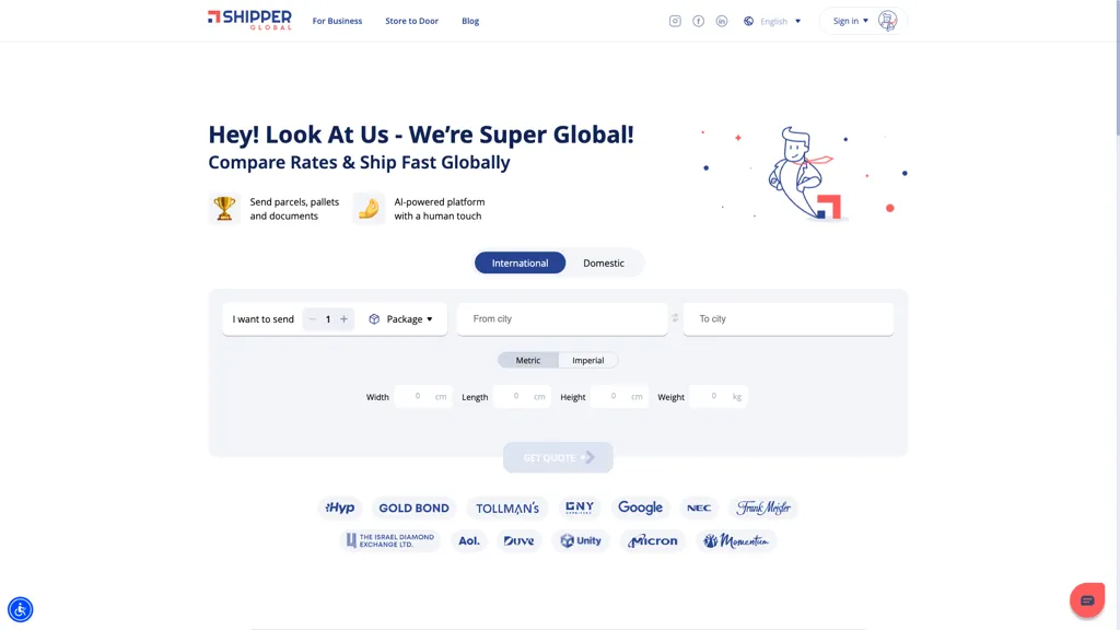 Shipper Global 工具截图
