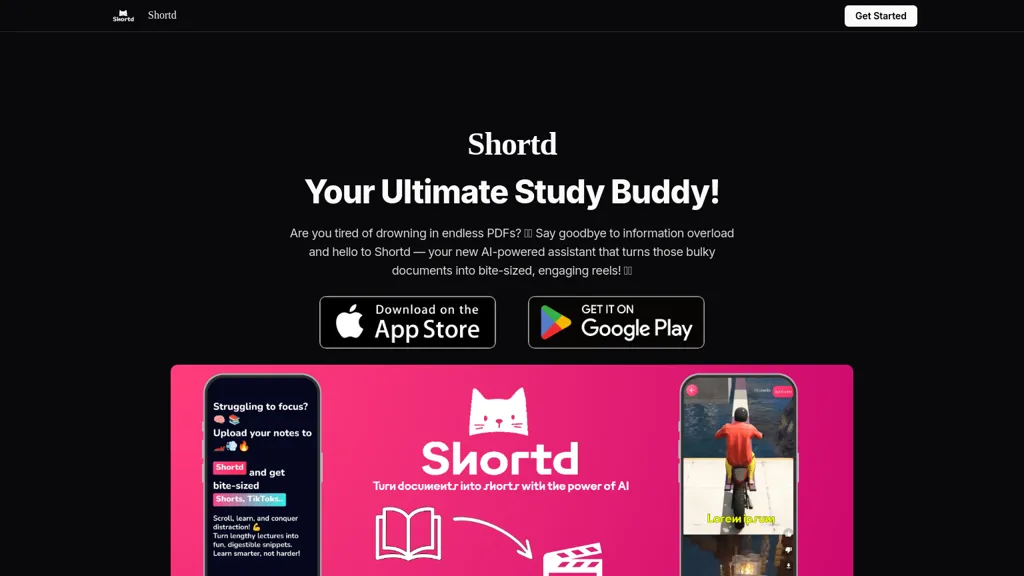 Shortd.io 官网截图