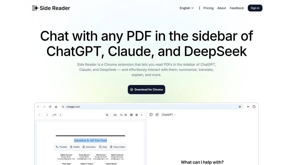 Side Reader 官网截图