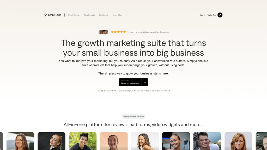 SimplyLabs 官网截图