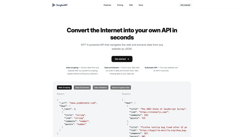 SingleAPI 工具截图