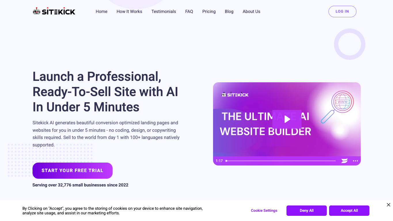 Sitekick 官网截图