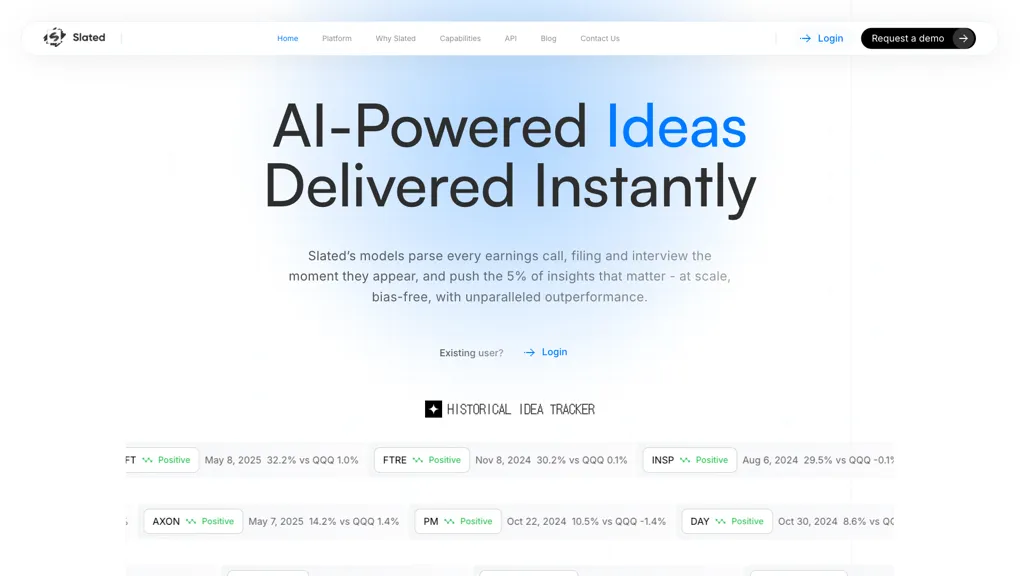 Slated.ai 官网截图