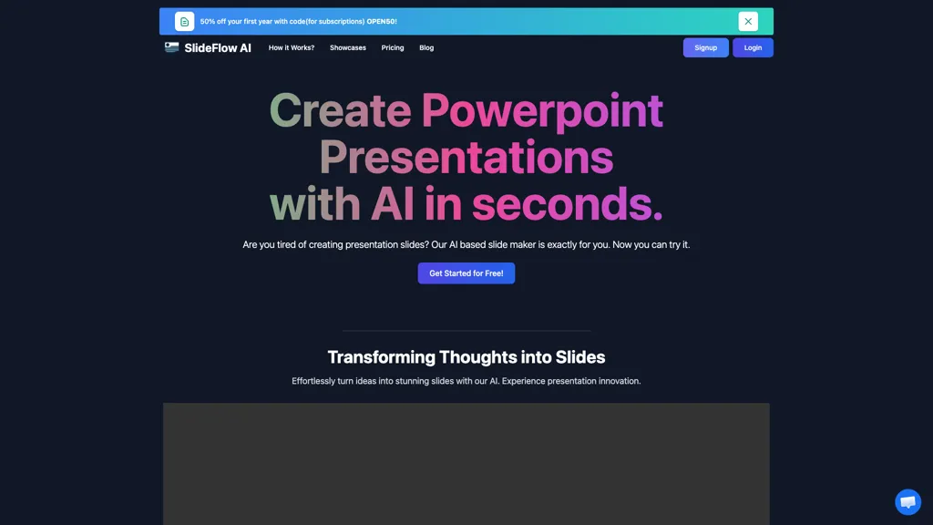 Slideflow AI 工具截图