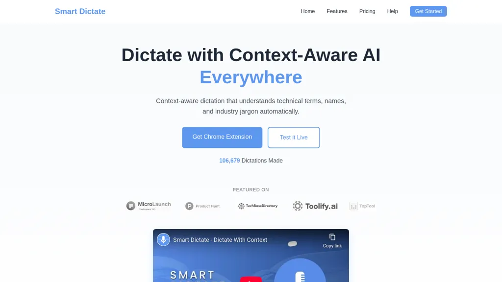 Smart Dictate 工具截图