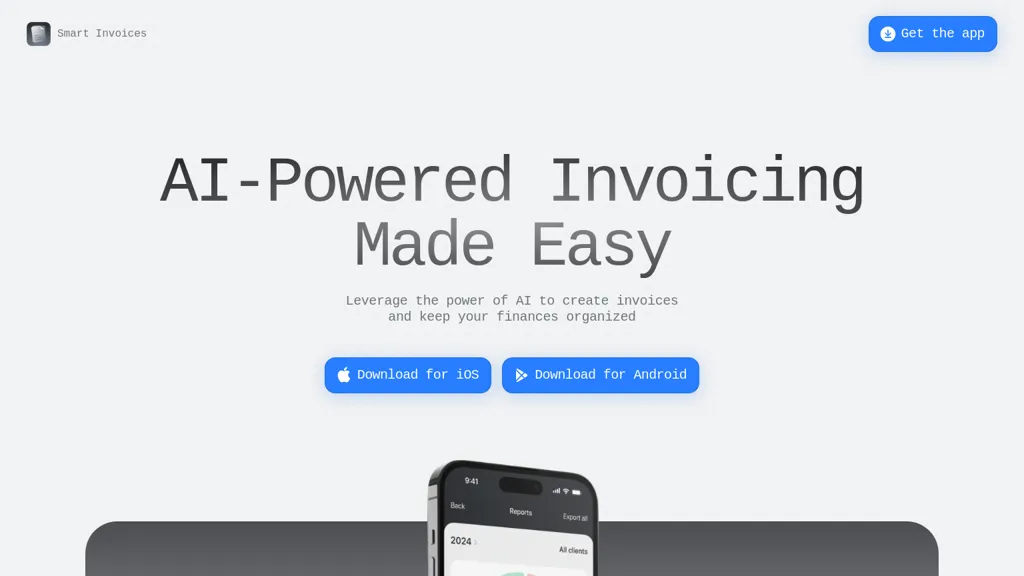 Smart Invoices 官网截图