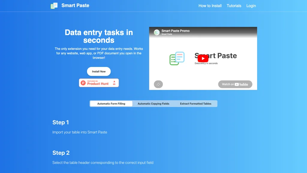 Smart Paste 官网截图