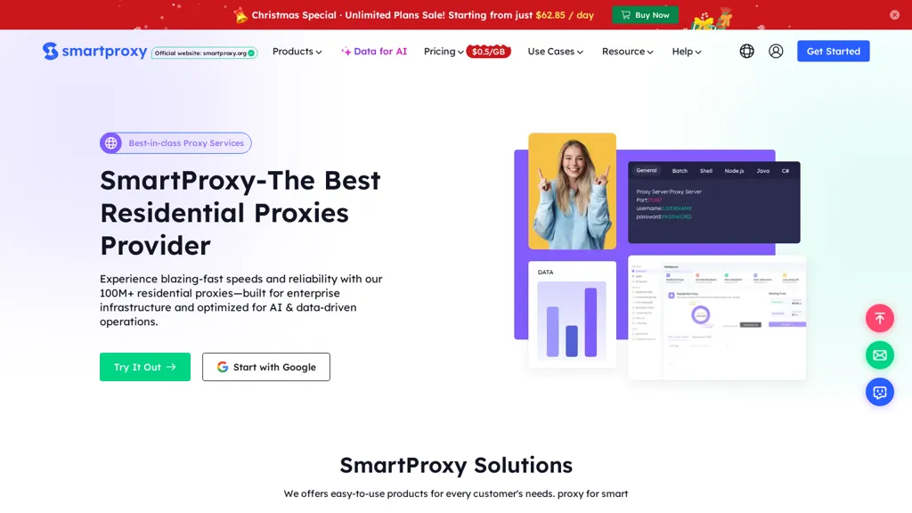 SmartProxyOrg 官网截图