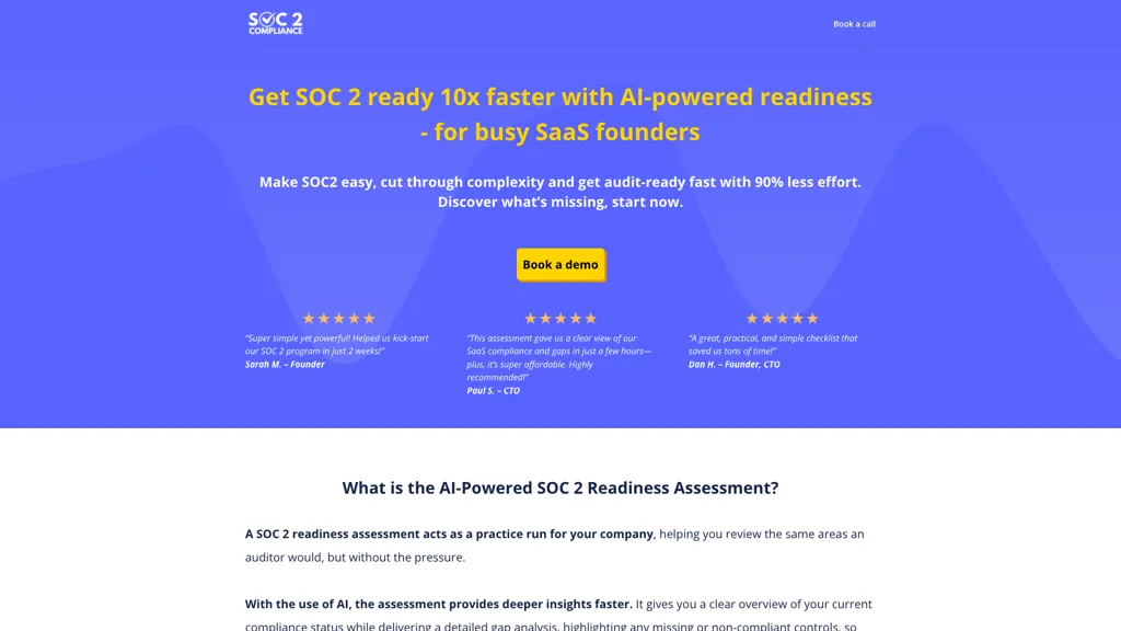 SOC 2 Readiness Audit 官网截图
