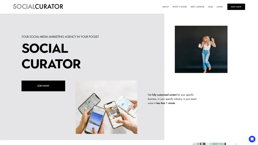 Social Curator 官网截图