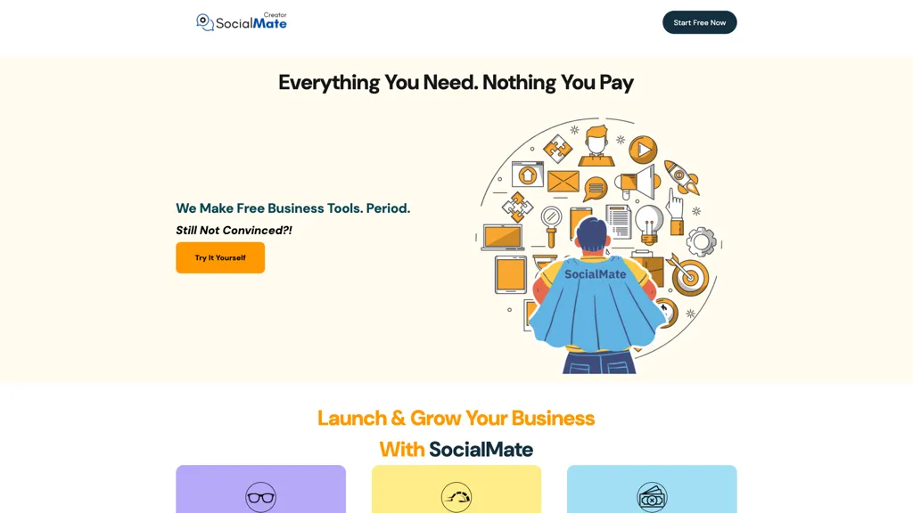 SocialMate 官网截图
