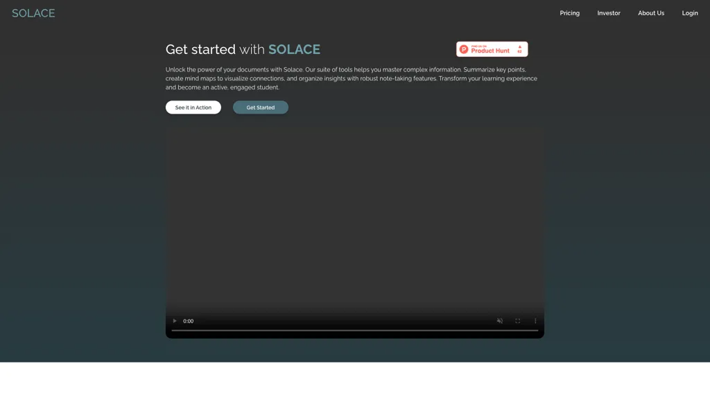 Solace AI 官网截图