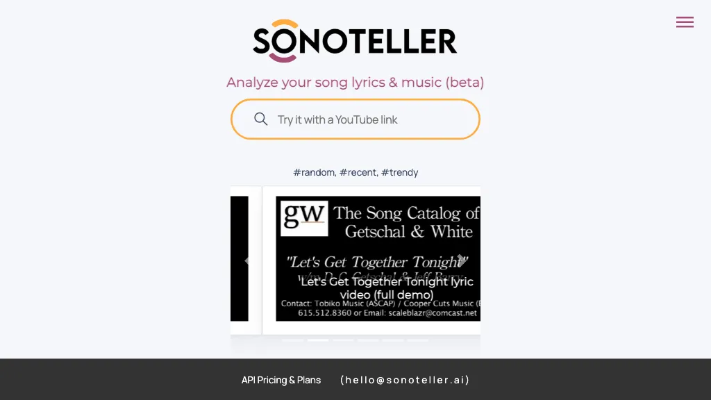 SONOTELLER 工具截图