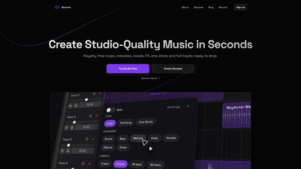 Sonura Studio 官网截图