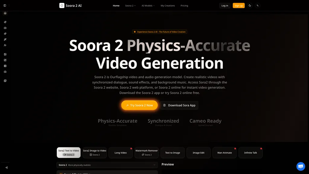 Sora2video.com 工具截图