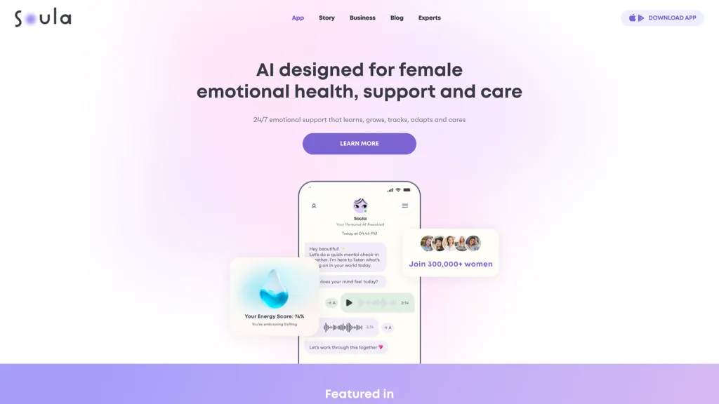 Soula Care 官网截图