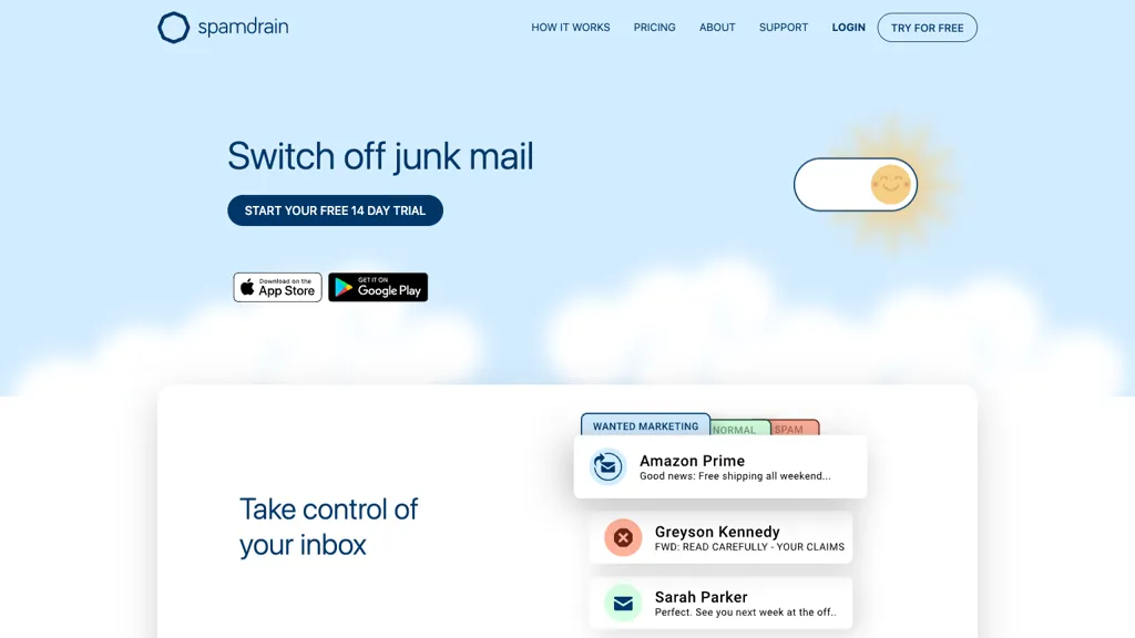 Spamdrain antispam 工具截图