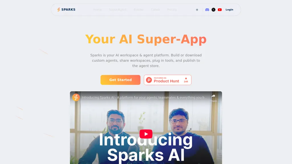 Sparks AI 工具截图