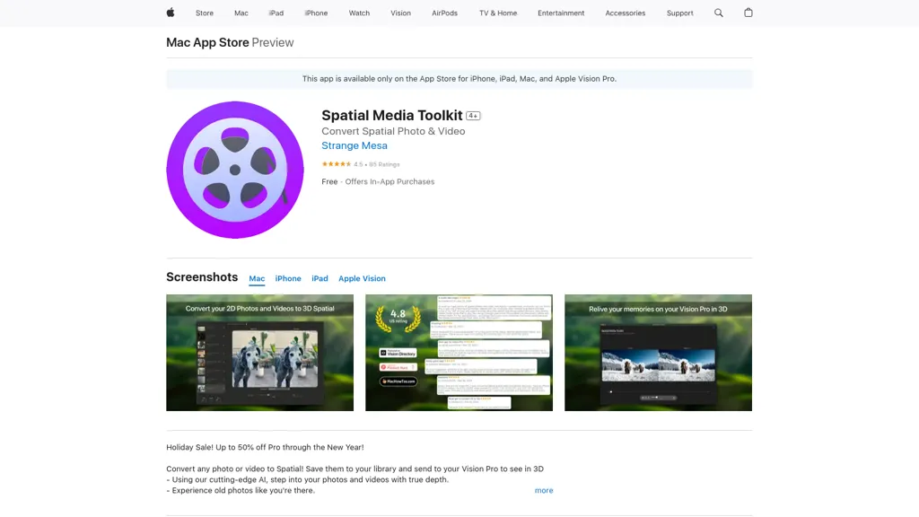 Spatial Media Toolkit 官网截图