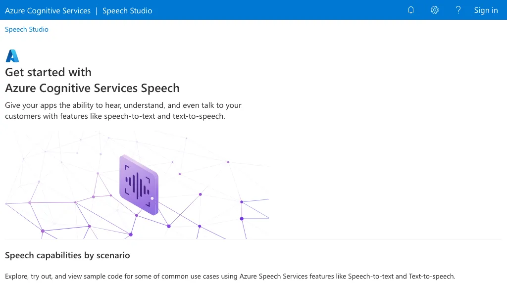 Speech Studio 工具截图