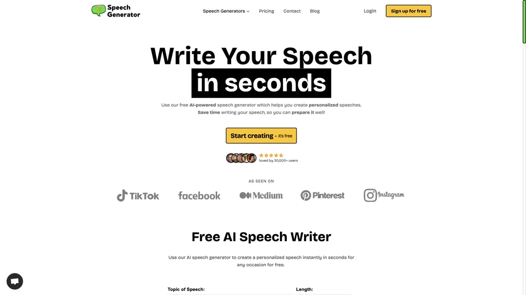 Speechgeneratorai 工具截图
