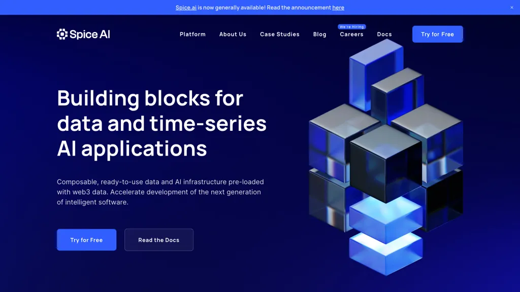 Spice.ai 官网截图