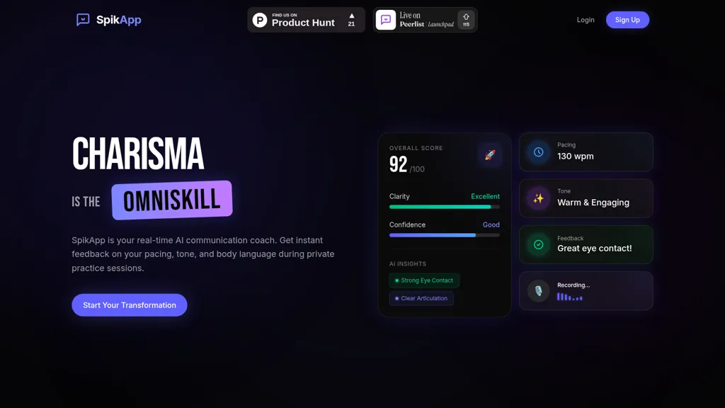 SpikApp 官网截图