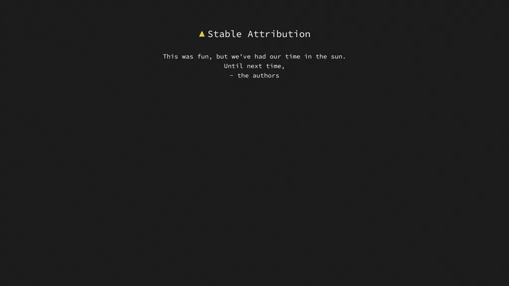 Stable Attribution 工具截图