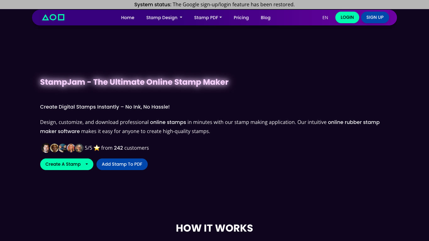 StampJam 官网截图