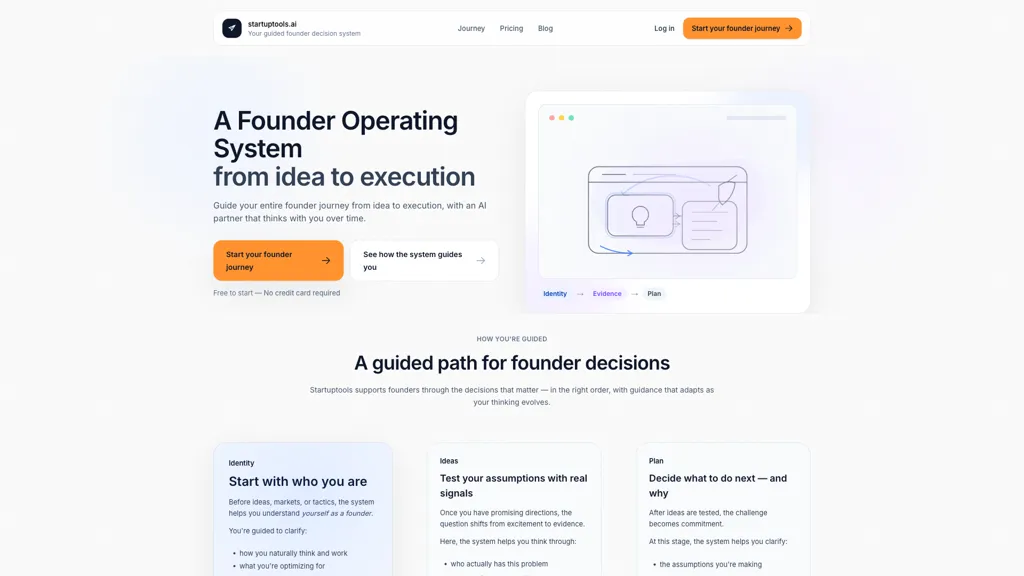 startuptools.ai 官网截图