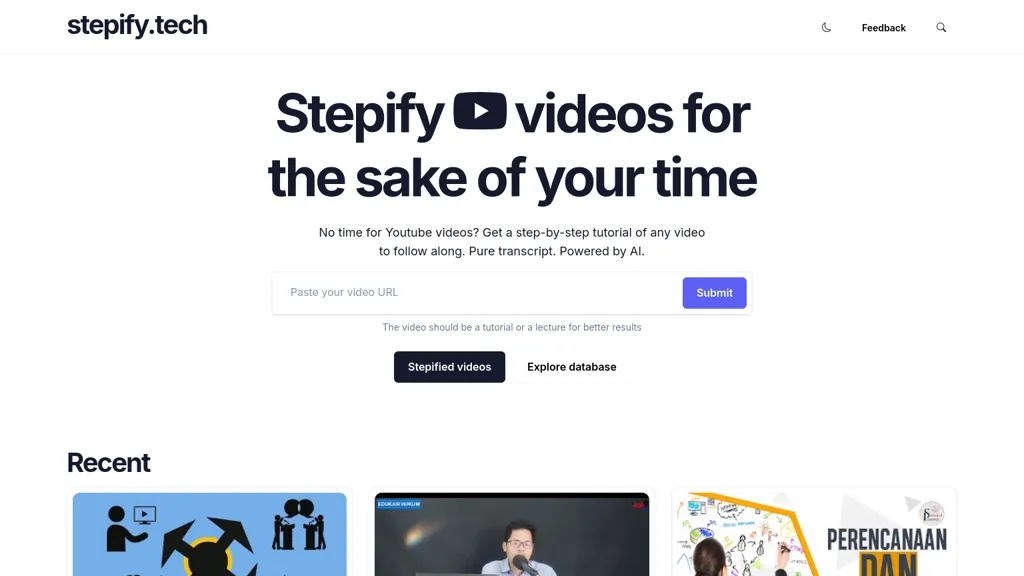 Stepify 官网截图