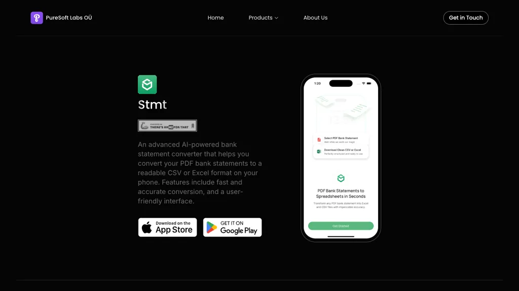 Stmt: Bank Statement Converter 官网截图