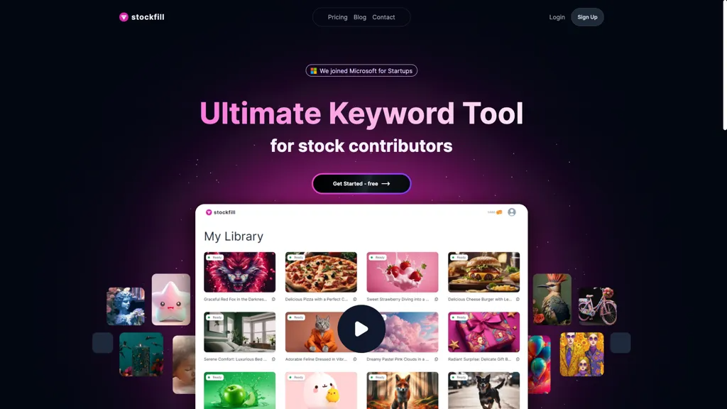 Stockfill 官网截图