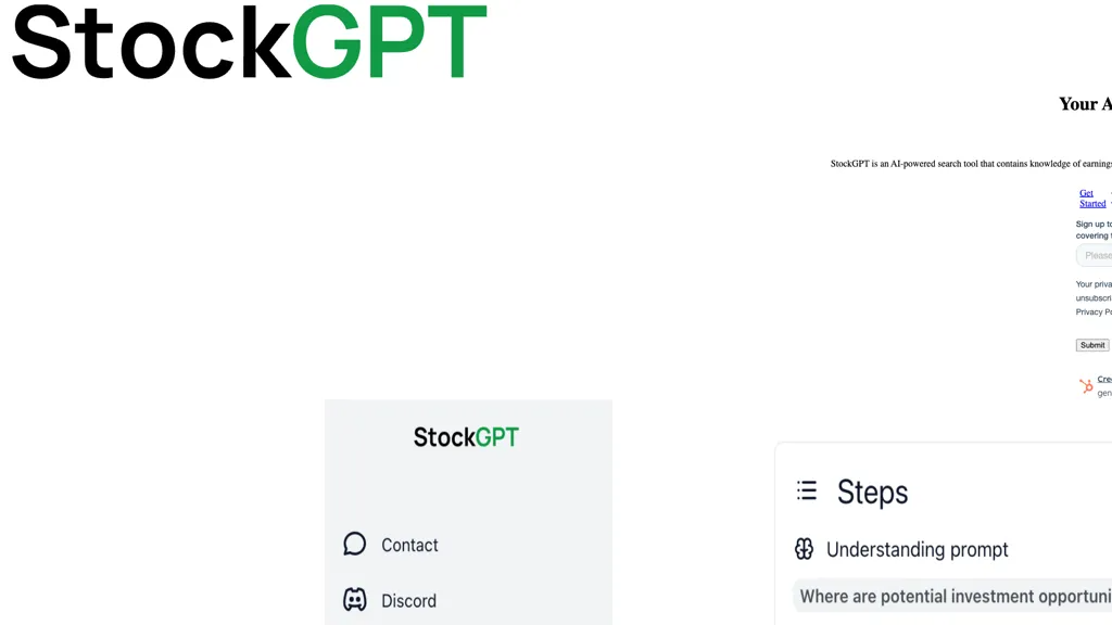StockGPT 官网截图