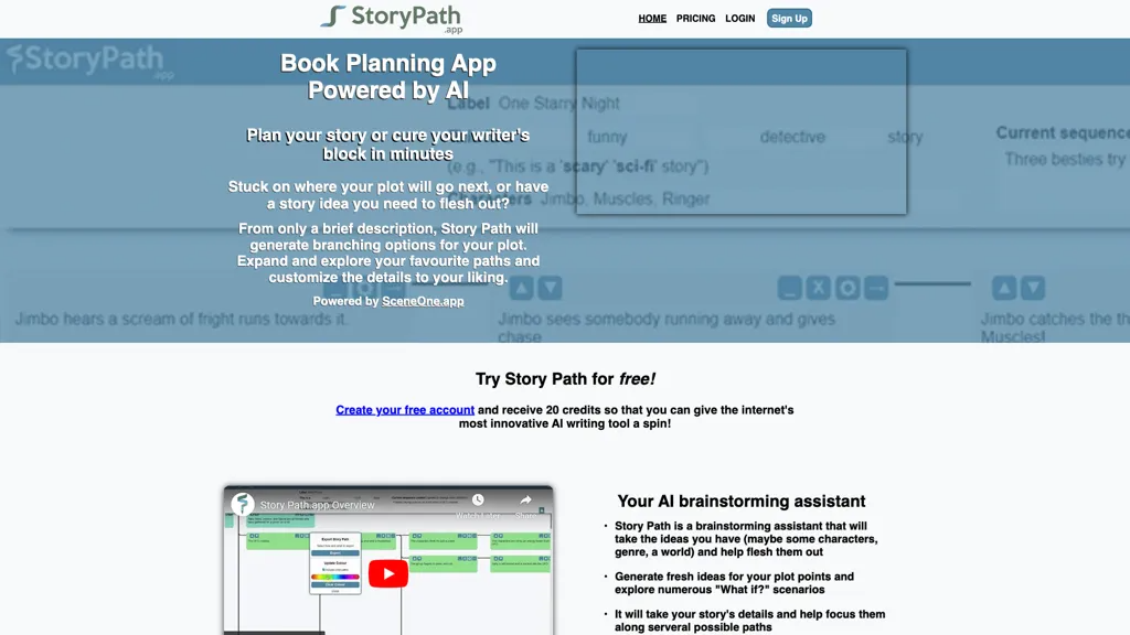 Story Path 官网截图