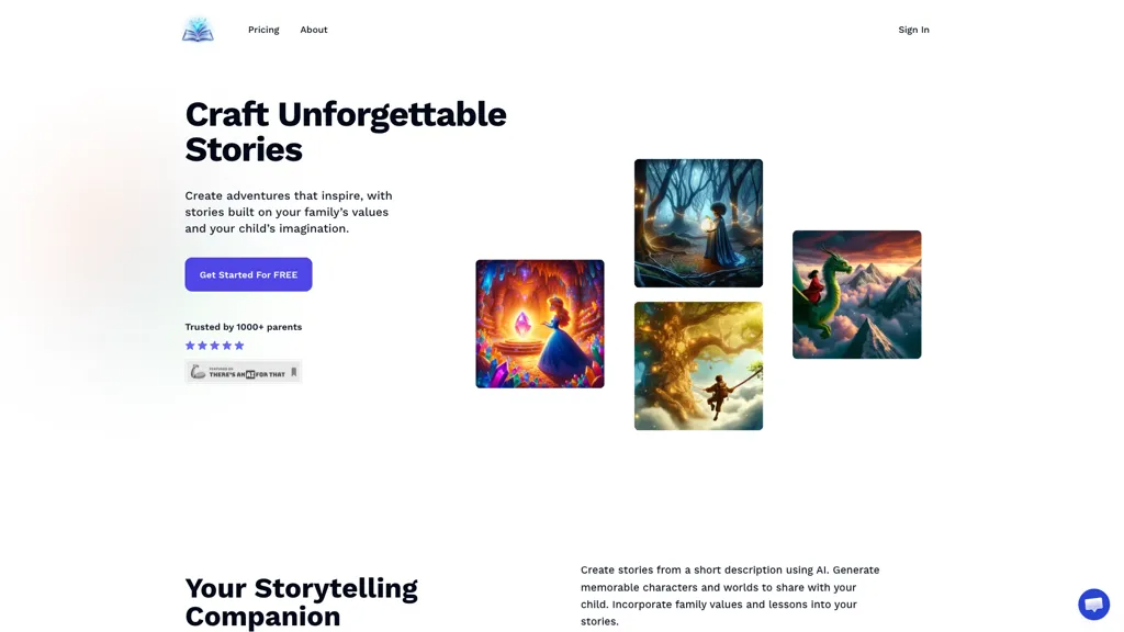 StoryCraftr 官网截图