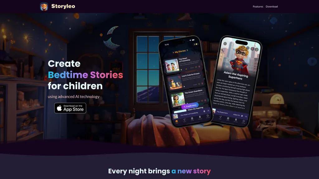 Storyleo 官网截图