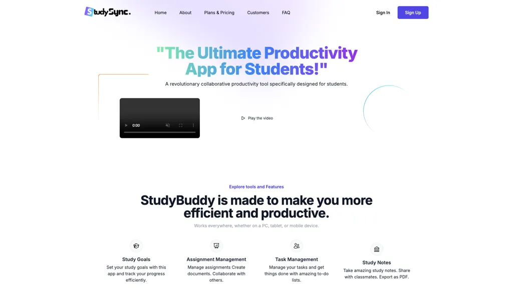 StudySync 工具截图