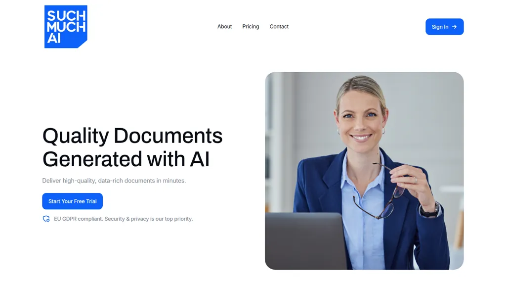 Such Much AI 官网截图
