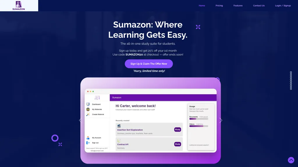 sumazon.com 官网截图