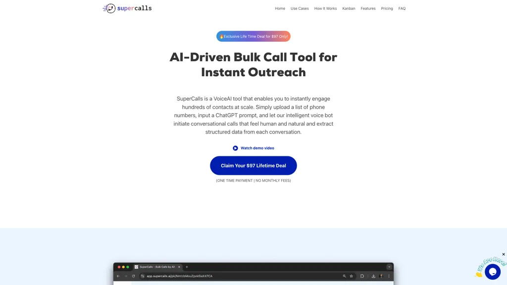SuperCalls 官网截图