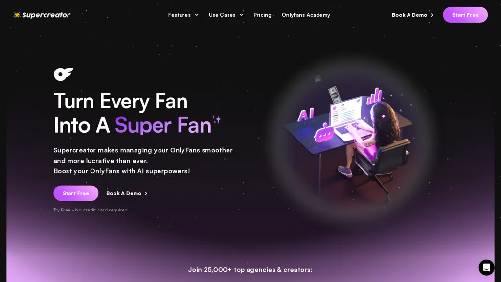 Supercreator 官网截图