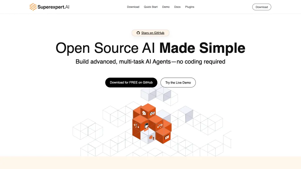 SuperExpert AI 官网截图