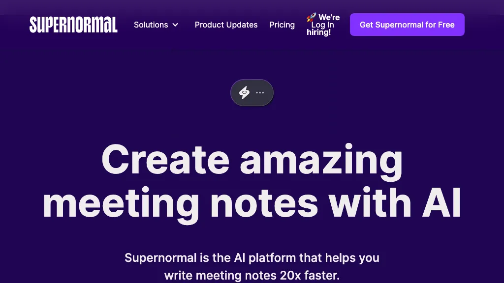 Supernormal 官网截图