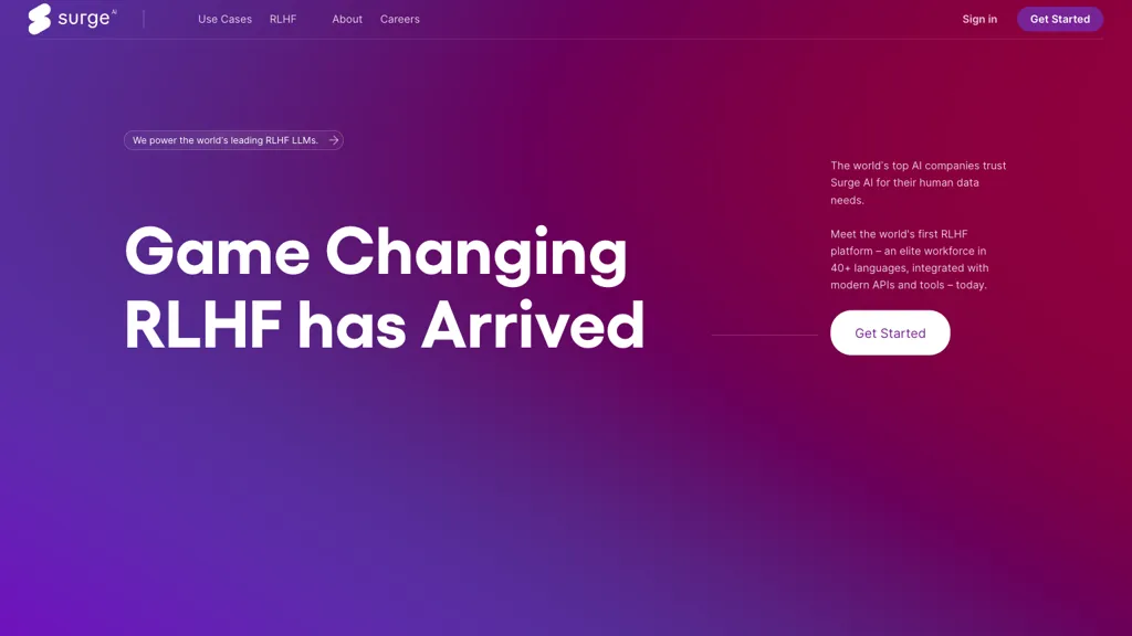surgehq.ai 官网截图
