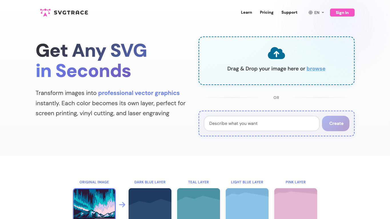 Svgtrace.com 工具截图